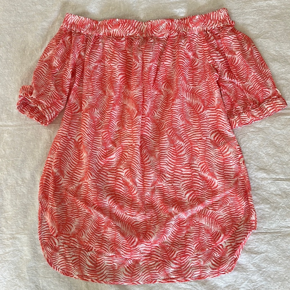 Michael Kors Red & White Top